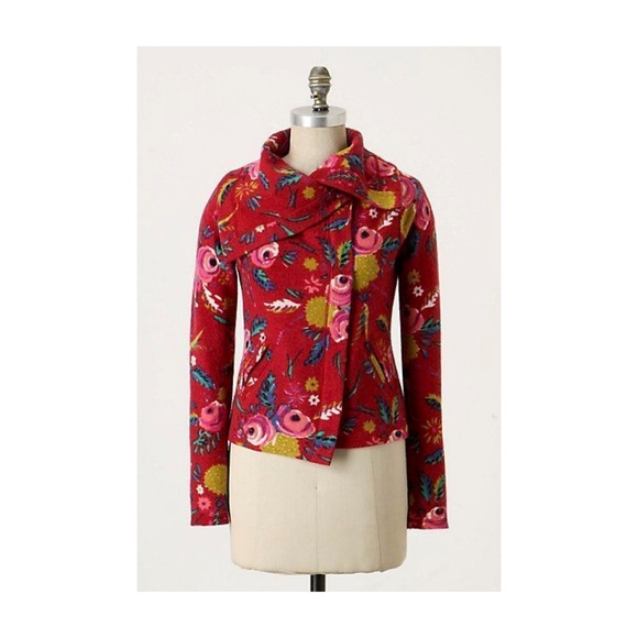Anthropologie Sweaters - Anthropologie Sparrow Cardigan Sweater Red Wool XS